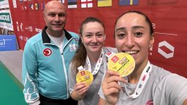 Badmintonda Bengisu Erçetin-Nazlıcan İnci çifti Polonya’da şampiyon oldu